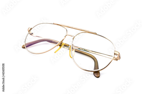 Eyeglasses isolated white background