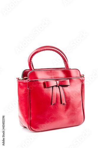 Handbag isolated white background