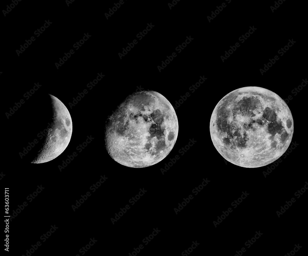 Obraz premium Fazy księżyca
