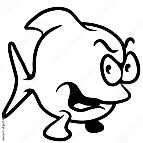 schlecht gelaunter Fisch