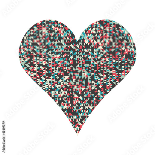 Vector Pixel Heart illustration