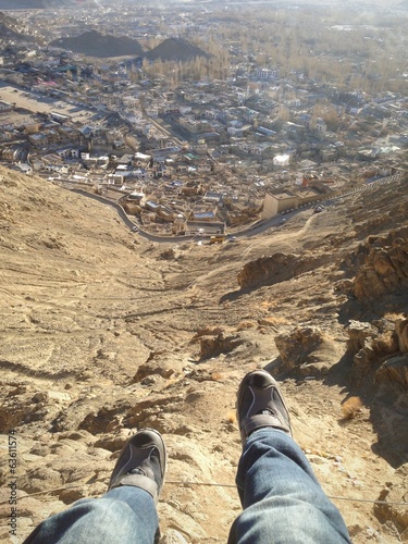 feet from high mountain