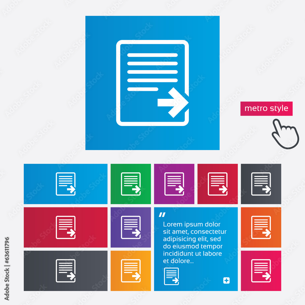 Export file icon. File document symbol. Export file icon. File document symbol.