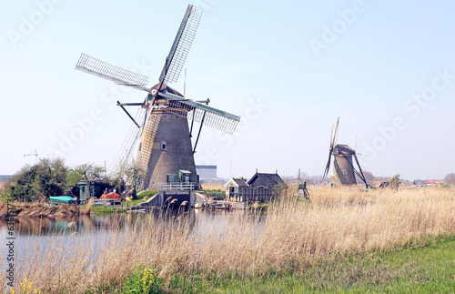Windmills at Kinderdijk  Netherlands