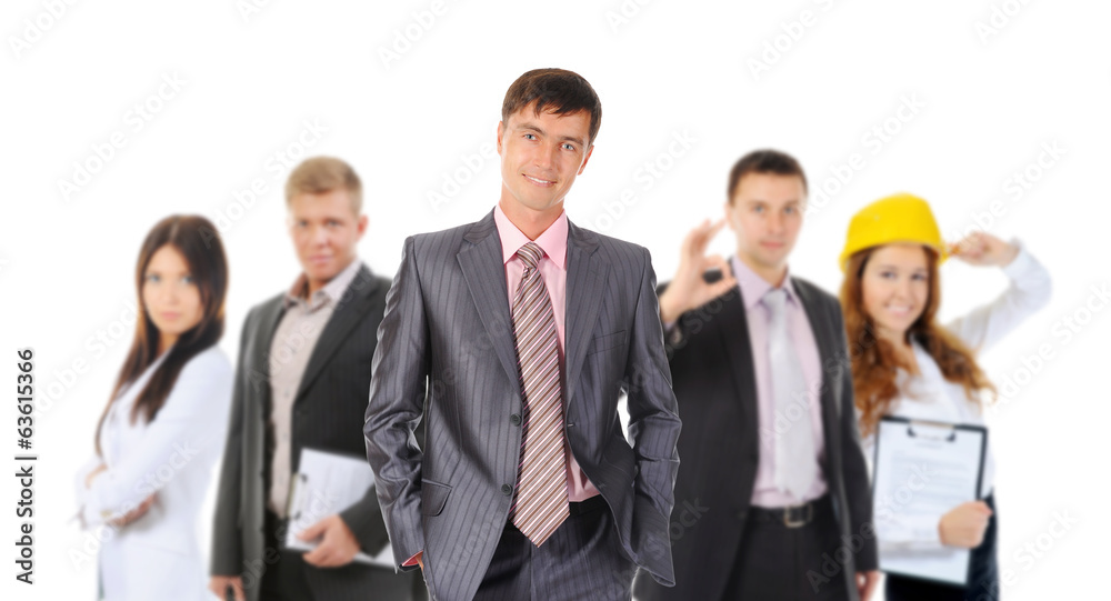 Happy smiling business team Happy smiling business team