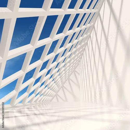 Obraz Projekt architektoniczny nowoczesnej hali