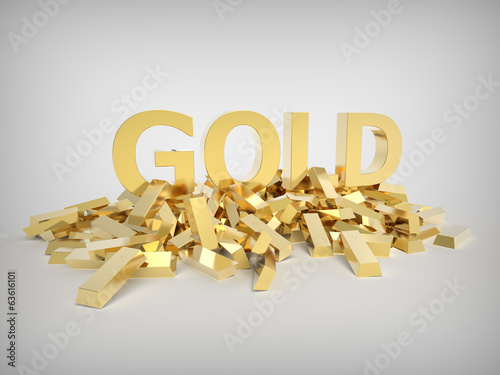 Gold with gold bars