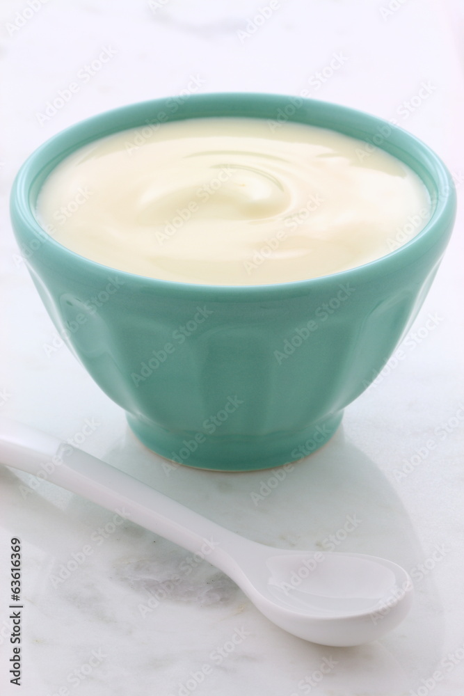 Fresh plain yogurt Fresh plain yogurt
