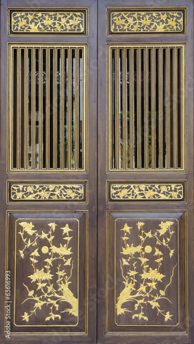 the old Chinese door
