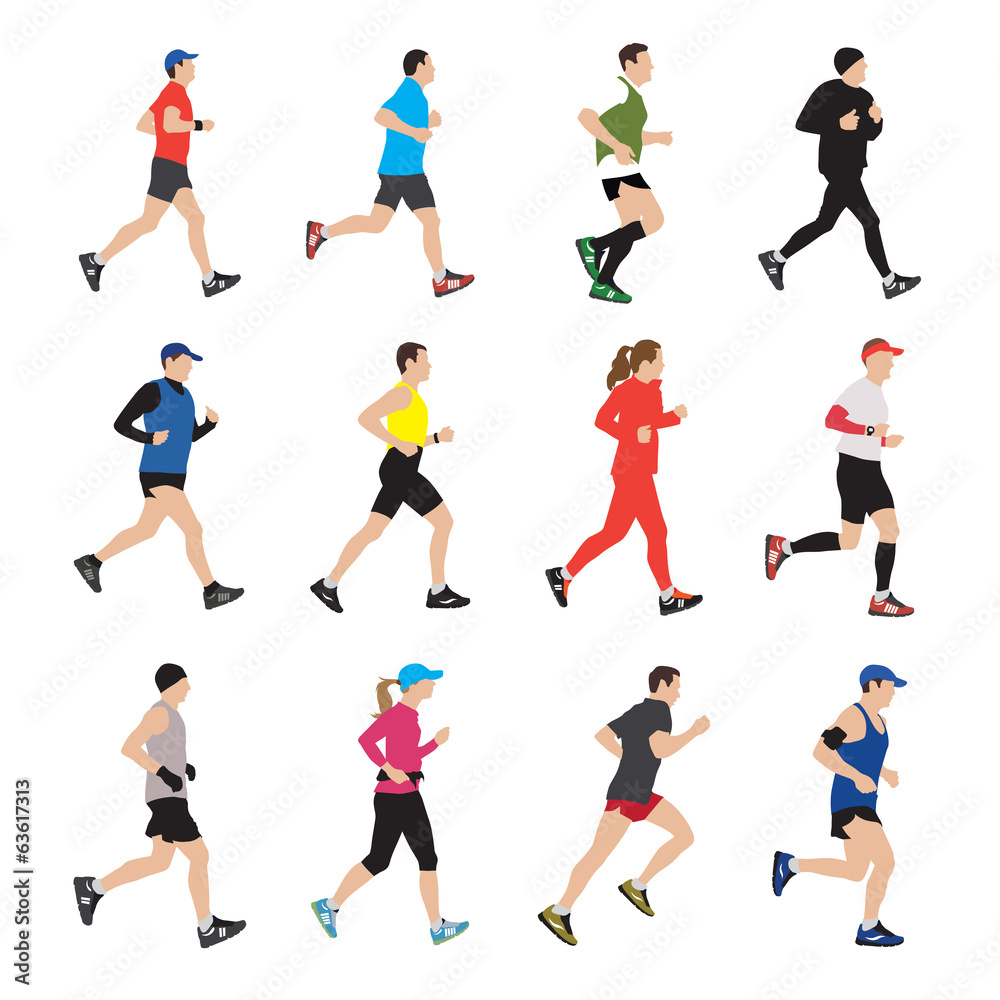 Running people Running people
