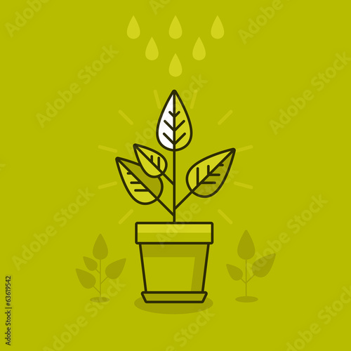 Vector abstract growth concept