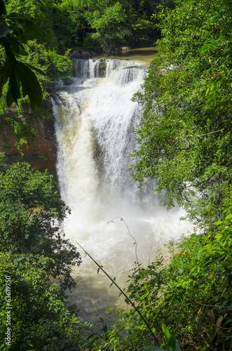 Beautiful Unesco Haew Suwat Waterfall in Khao Yai National Park, Thailand