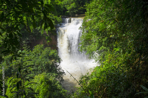 Beautiful Unesco Haew Suwat Waterfall in Khao Yai National Park  Thailand