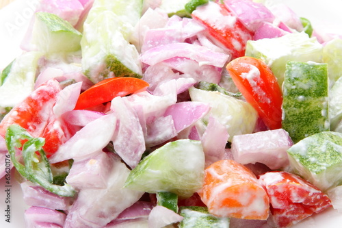 Fresh vegetable salad