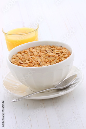 Delicious and healthy granola cereal © rafer76