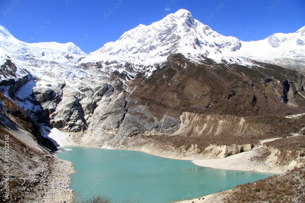 Mountain and lake