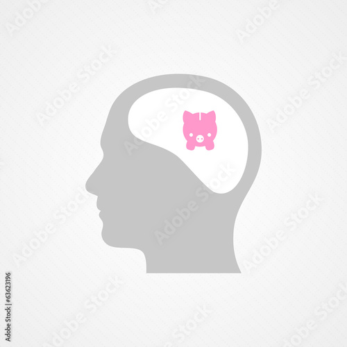 Head and piggy