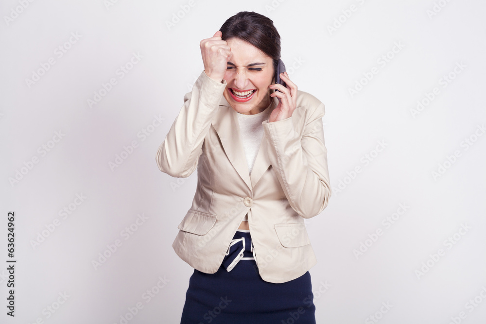 young woman with active expressions young woman with active expressions
