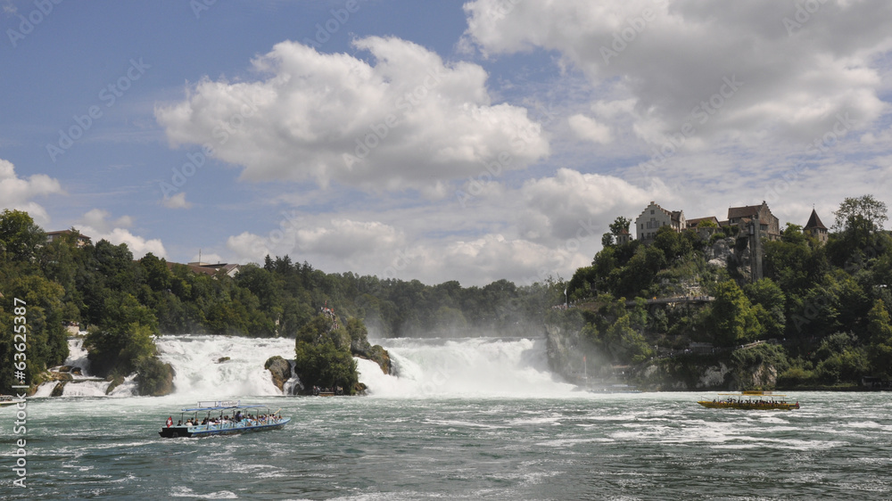 Schaffhausen, Rhein, Wasserfall, Rheinfall, Sommer, Schweiz Schaffhausen, Rhein, Wasserfall, Rheinfall, Sommer, Schweiz