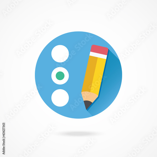Vector Quiz or Radio Buttons Icon