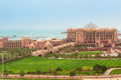 Emirates palace in Abu Dhabi, UAE