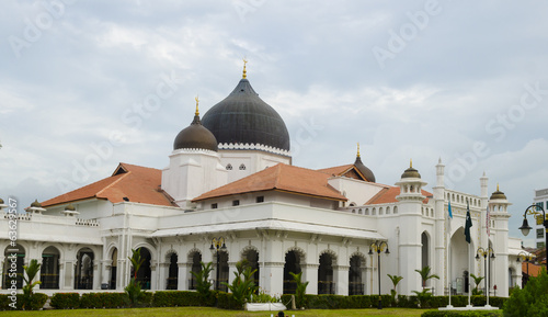 The oldest and best-known mosque in Penang, Masjid Kepitan Kling, George Town, Penang, Malaysia