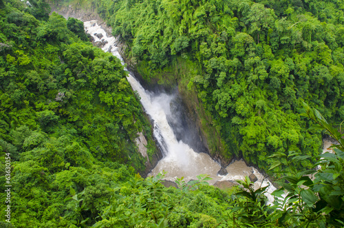 Haew Narok Waterfall located in deep forest at Khao yai National