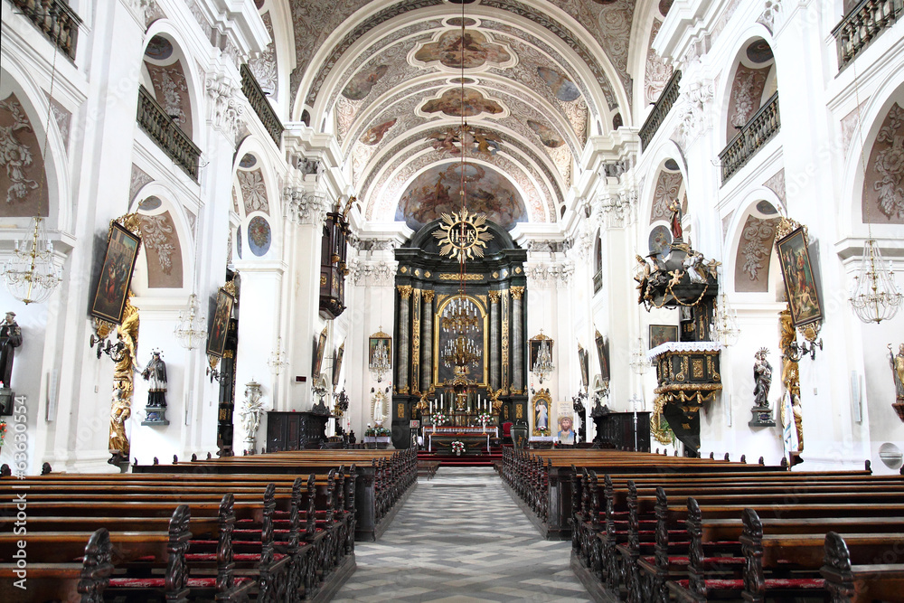 interior of the czech church
