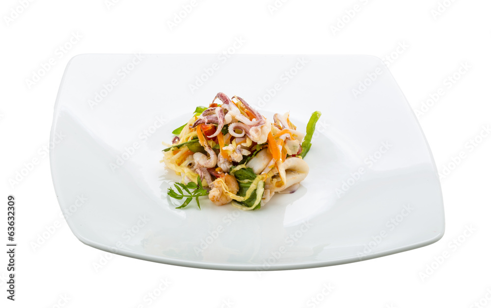 Asian seafood salad