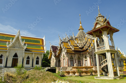 Beautiful Marble Temple in Thailand © chokniti