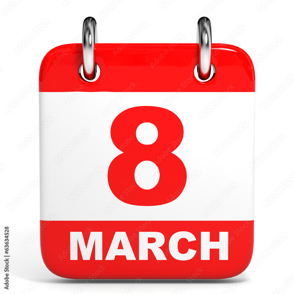 Calendar. 8 March. Calendar. 8 March.