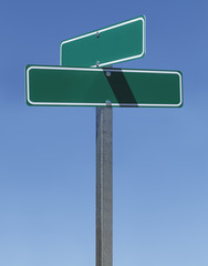 Blank Street Sign