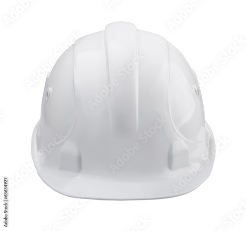 White hard hat - front view