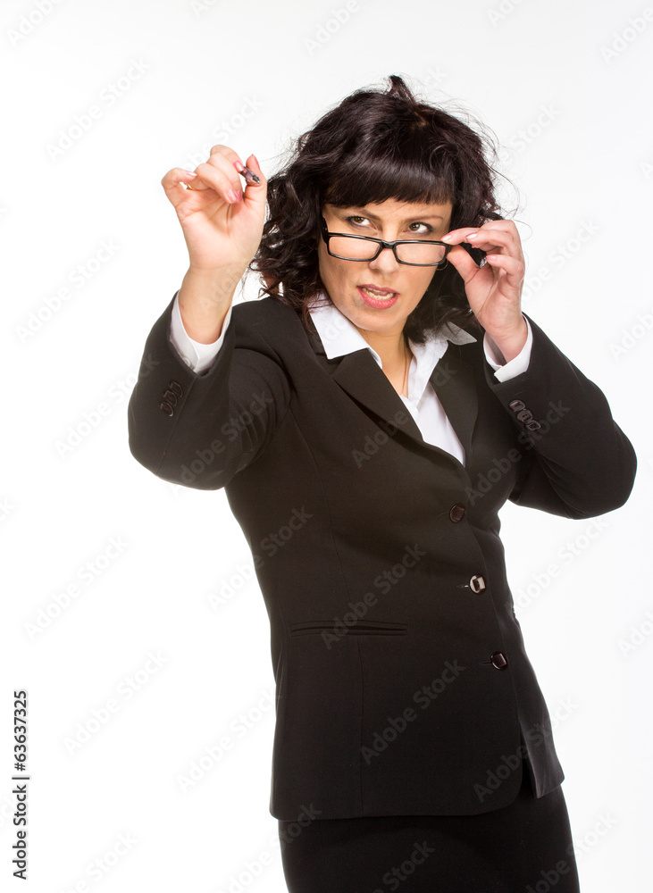 Cheerful senior business woman Cheerful senior business woman