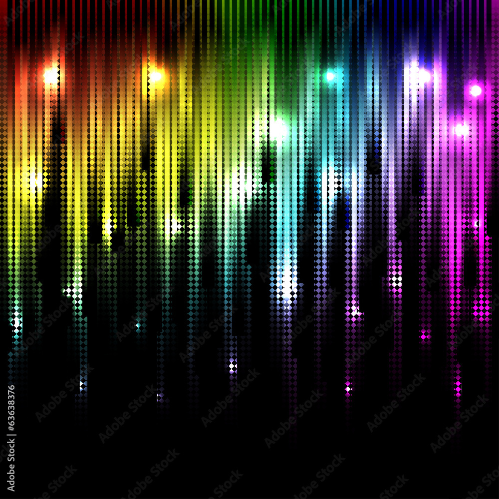Vector abstract glowing rainbow background. Eps10