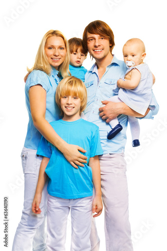 Beautiful family with 3 kids