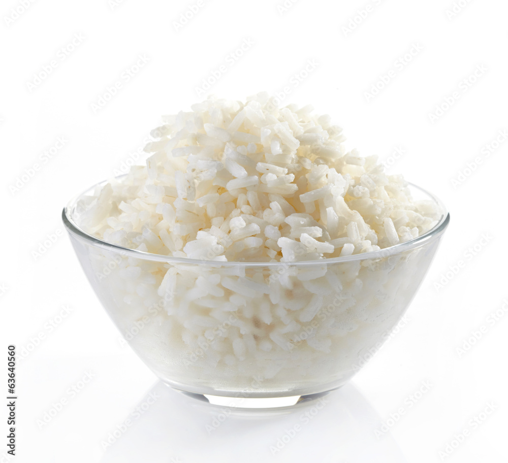 bowl of boiled rice bowl of boiled rice