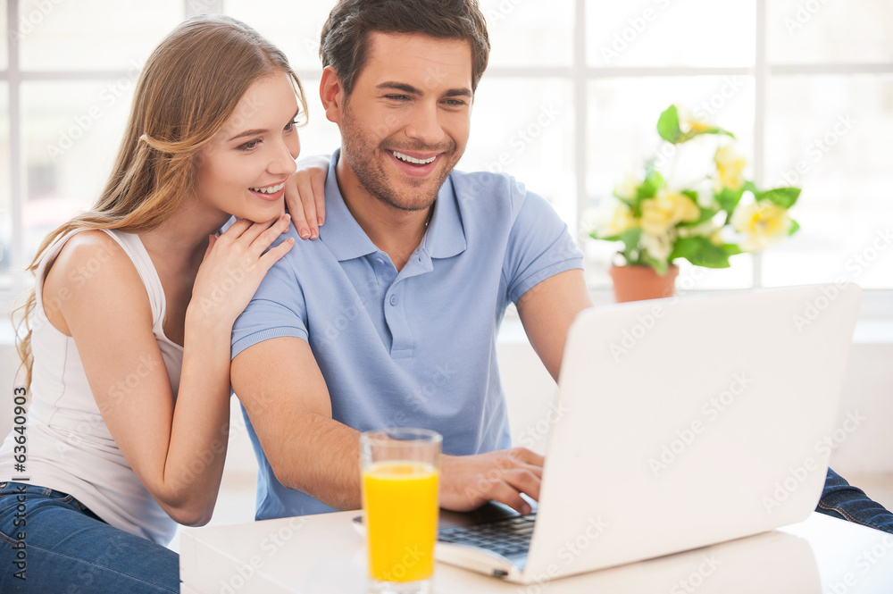 Surfing the net together. Surfing the net together.