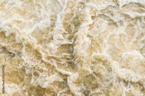 Fotografi Wave and bubble of Water
