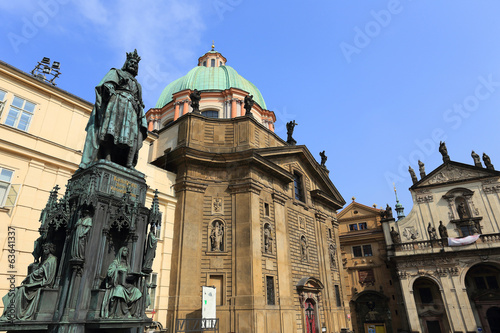 Statue of the Czech King Charles IV. in Prague