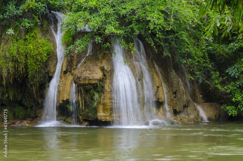 Sai Yok Yai waterfalls at Sai Yok National Park Kanchanaburi Thailand.