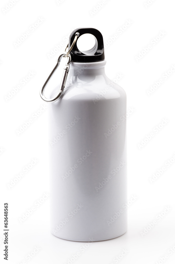 Stainless bottle water isolated white background Stainless bottle water isolated white background