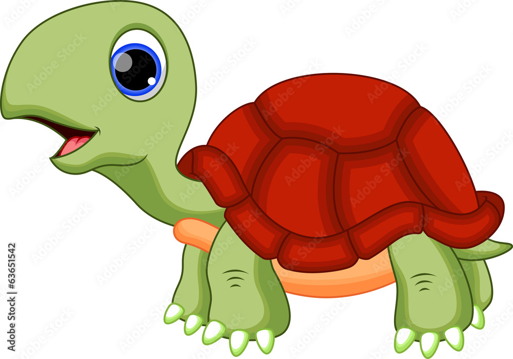 Obraz premium Cute turtle cartoon