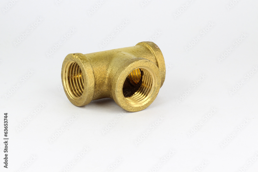 Pipe brass fitting.