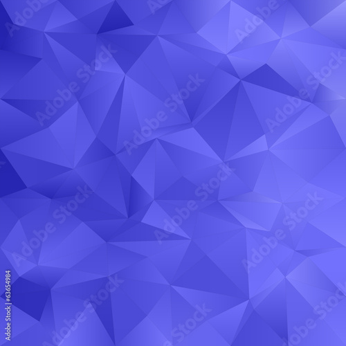 Blue abstract irregular triangle pattern background
