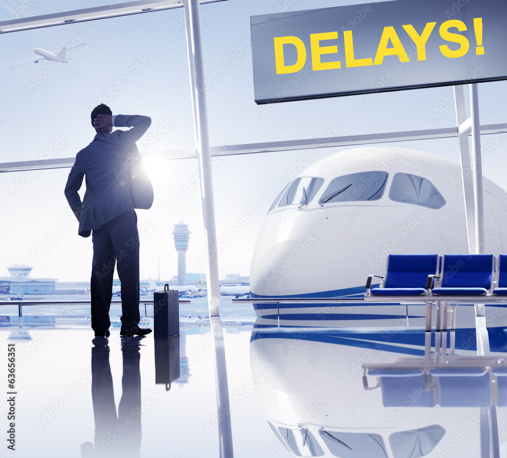 Businessman in the Airport Businessman in the Airport