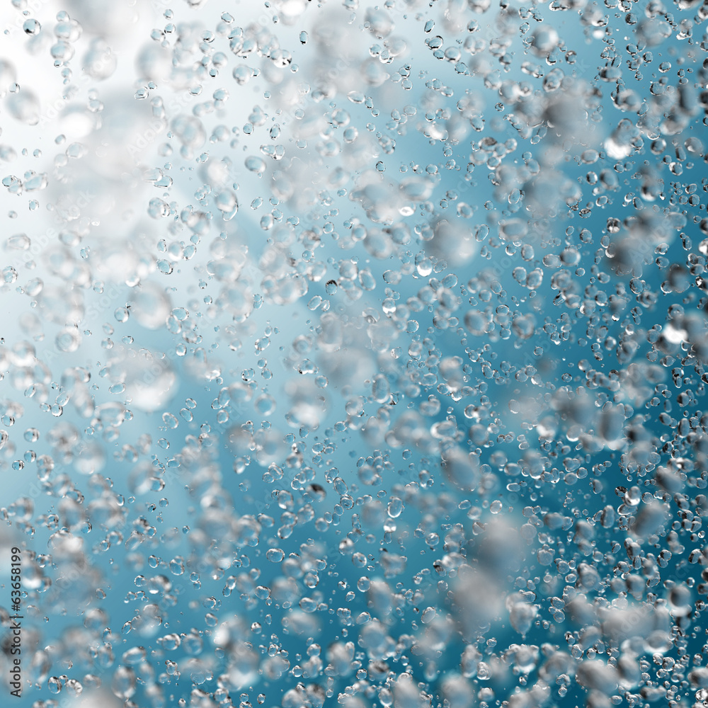 Bubbles in the water