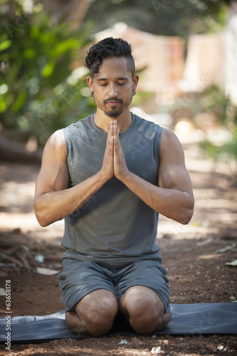 Yoga in nature. photo