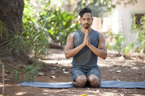 Yoga in nature. photo