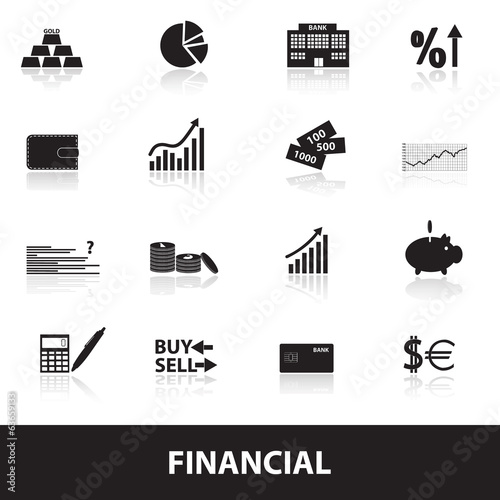 financial and money icons eps10